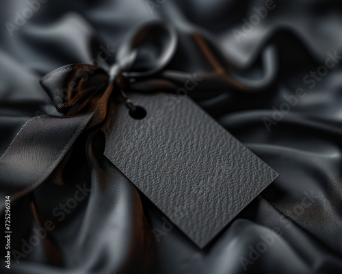 Luxury gift tag mockup for wedding gift, anniversary, birthday, christmas