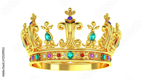 royal crown on transparent background