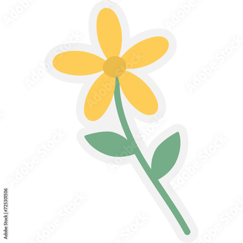 Cute Flower Sticker