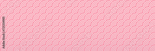 Pink Ocean Waves: Abstract Oriental Eastern Seamless Pattern for Festive Asian Wallpaper Design