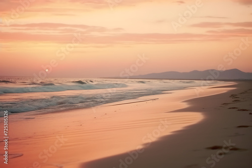 High-Res PNG Backdrop: Sunset Beach, Light, Ray, Bokeh, Dusk Scenery, Golden Hour - Ideal for Digital Background and Stunning Portrait.