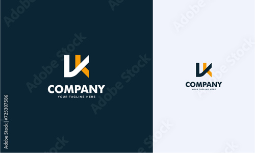 VK initial logo concept monogram,logo template designed to make your logo process easy and approachable. All colors and text can be modified