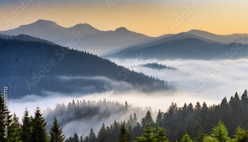 Foggy Mountain Scenery © Tatiana