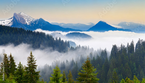 Foggy Mountain Scenery © Tatiana