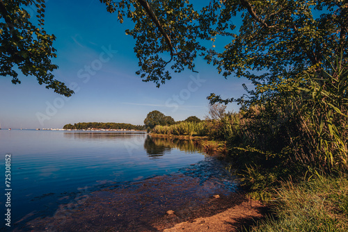 Croatia - beautiful Mediterranean coast landscape in Istria. Porec Adriatic Sea.