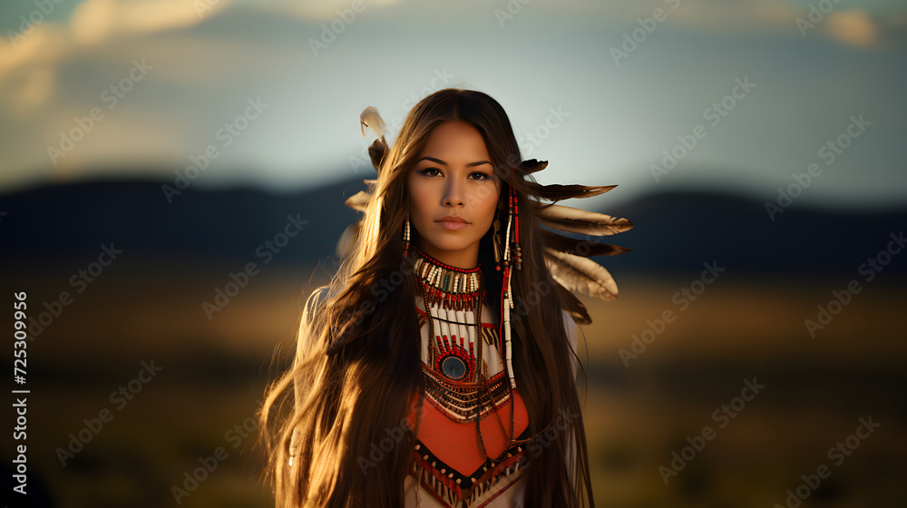 portrait of a woman native american