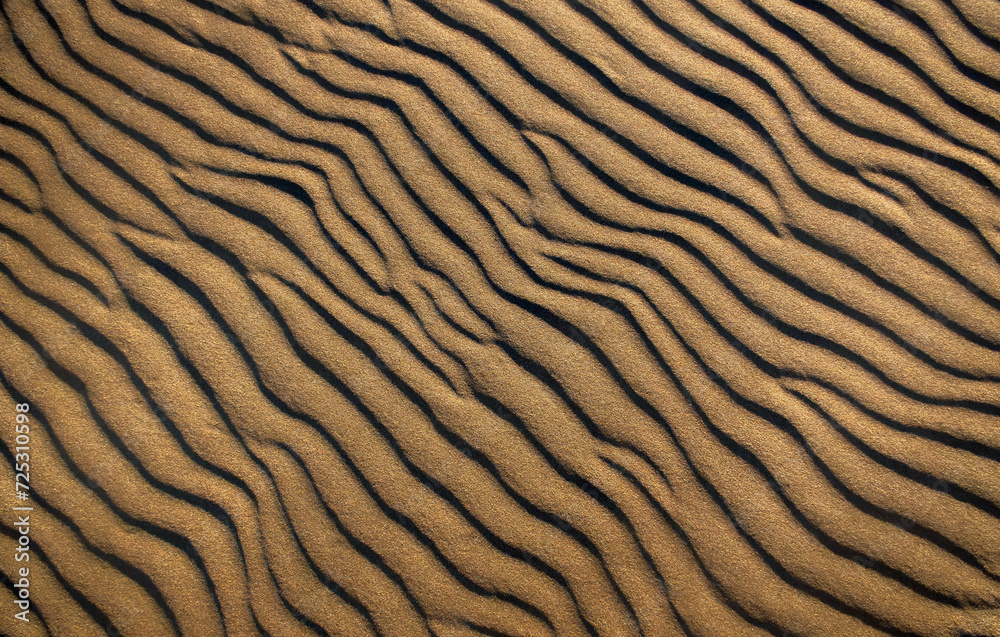 Sand dunes with a wind created pattern on the beach background Sand dunes with a wind created pattern on the beach background