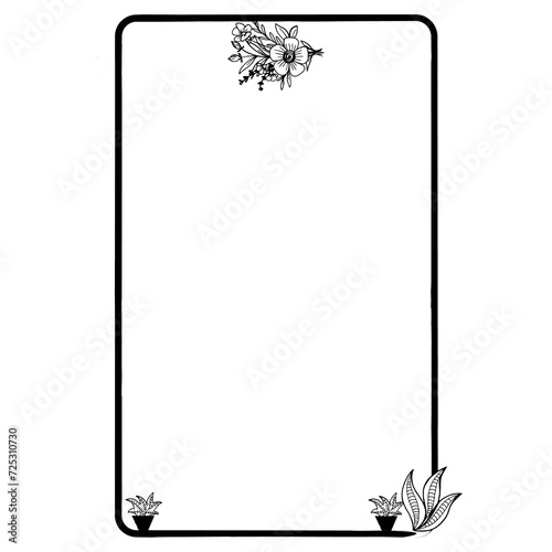 frame for your text with flowers