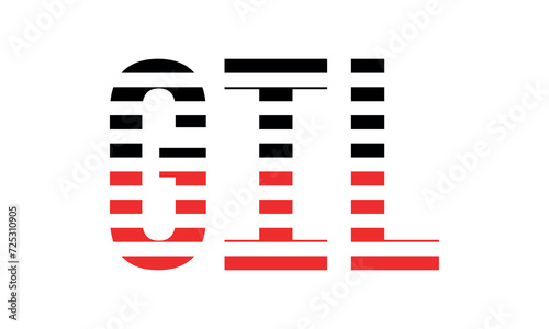 GIL three initial letter iconic line negative space minimal logo design vector template. monogram, abstract, wordmark, business, typography, minimalist, brand, company, flat, modern, unique, simple