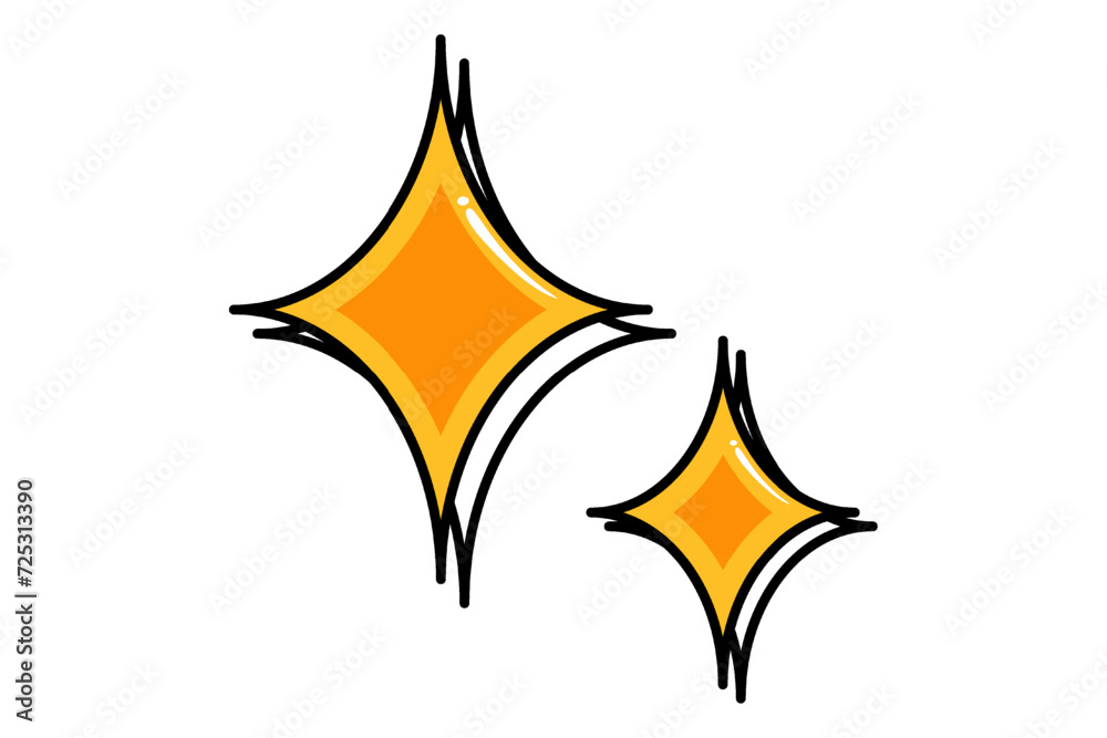 Star Highlight Note Sticker Design Star Highlight Note Sticker Design