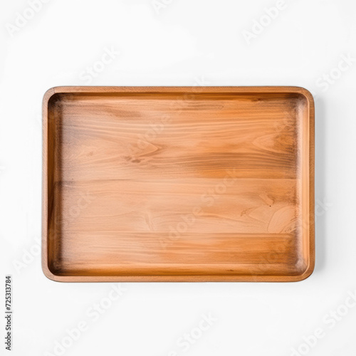 wooden tray on transparency background PNG