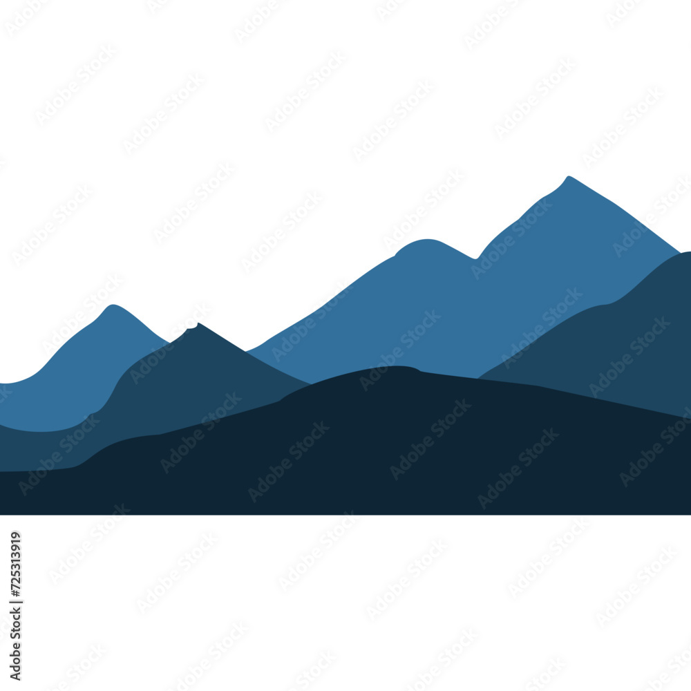 Minimalist Abstract Mountain