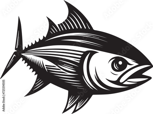 Fish Full Body Vector Silhouette