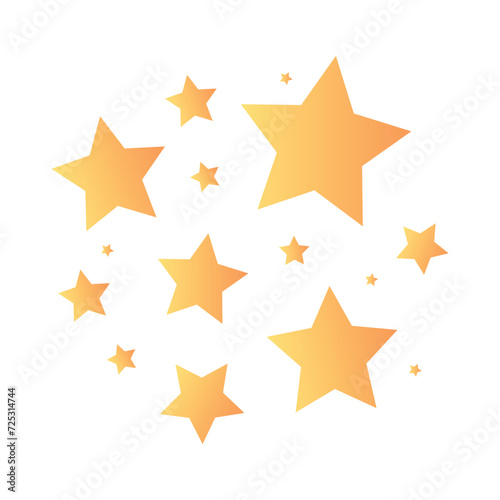 Gradient stars cluster