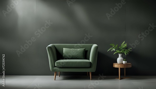green armchair in a room © Chubby Studio