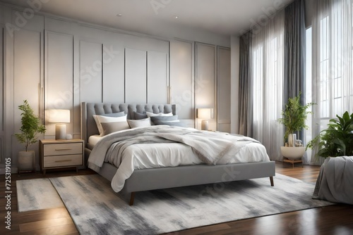 Beautiful Furnished Bedroom in New Luxury Home,- © Beauty