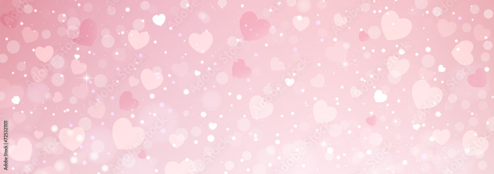 Pastel bokeh lights on blurred background. Pink bokeh lights background. Abstract pastel bokeh background.