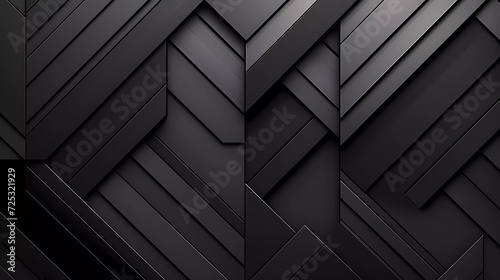 Black and gray background, Geometric pattern. generative ai