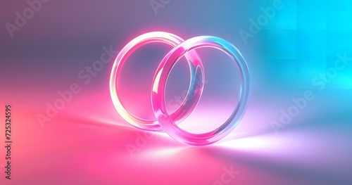 A portal of neon! A mesmerizing ring of glowing gas, its rainbow hues pulsating against a stark black backdrop