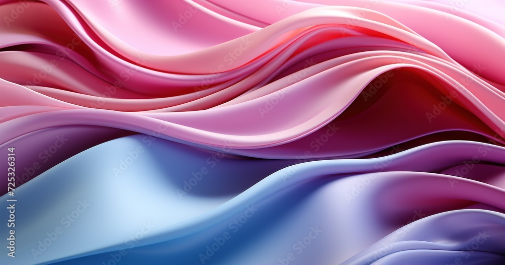 Pink and blue silk background. Created with Ai