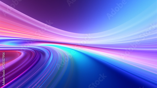 neon colorful glowing speed lines in the dark background
