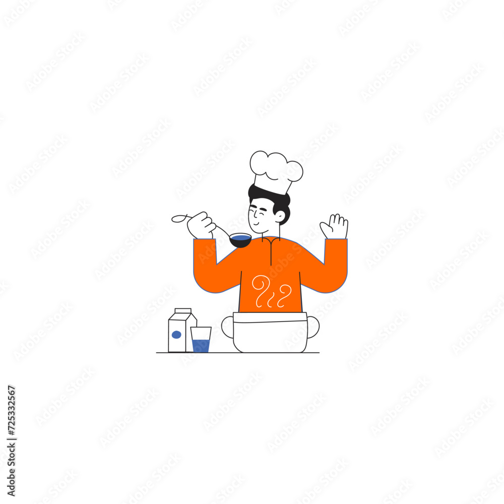 set of poses of half-body people in orange clothes arms set of poses of half-body people in orange clothes arms