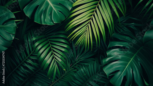 palm tree leaves background