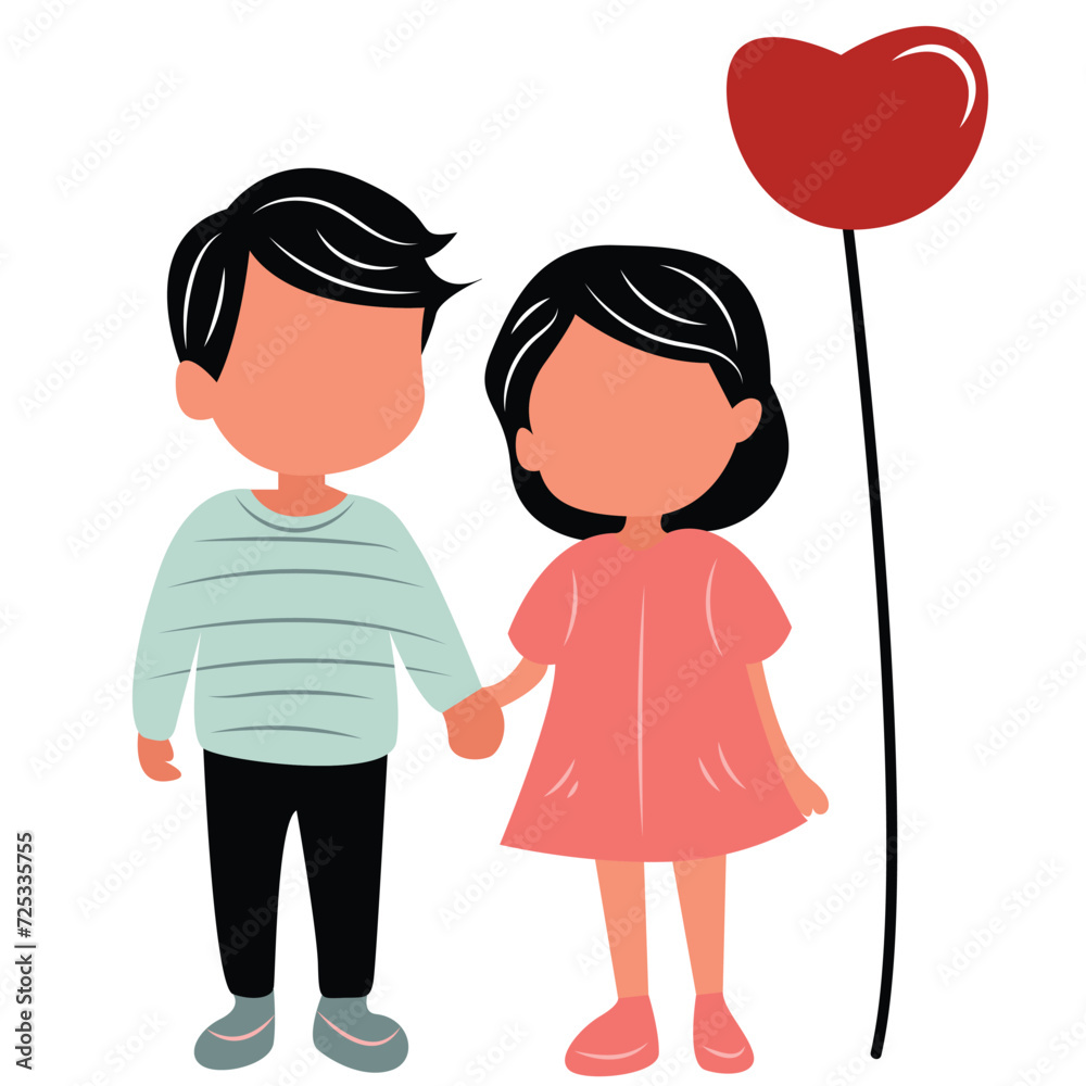 happy couple in love vector illustration Valentine's day happy couple in love vector illustration Valentine's day