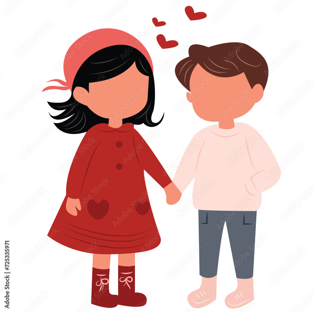 happy couple in love vector illustration Valentine's day happy couple in love vector illustration Valentine's day