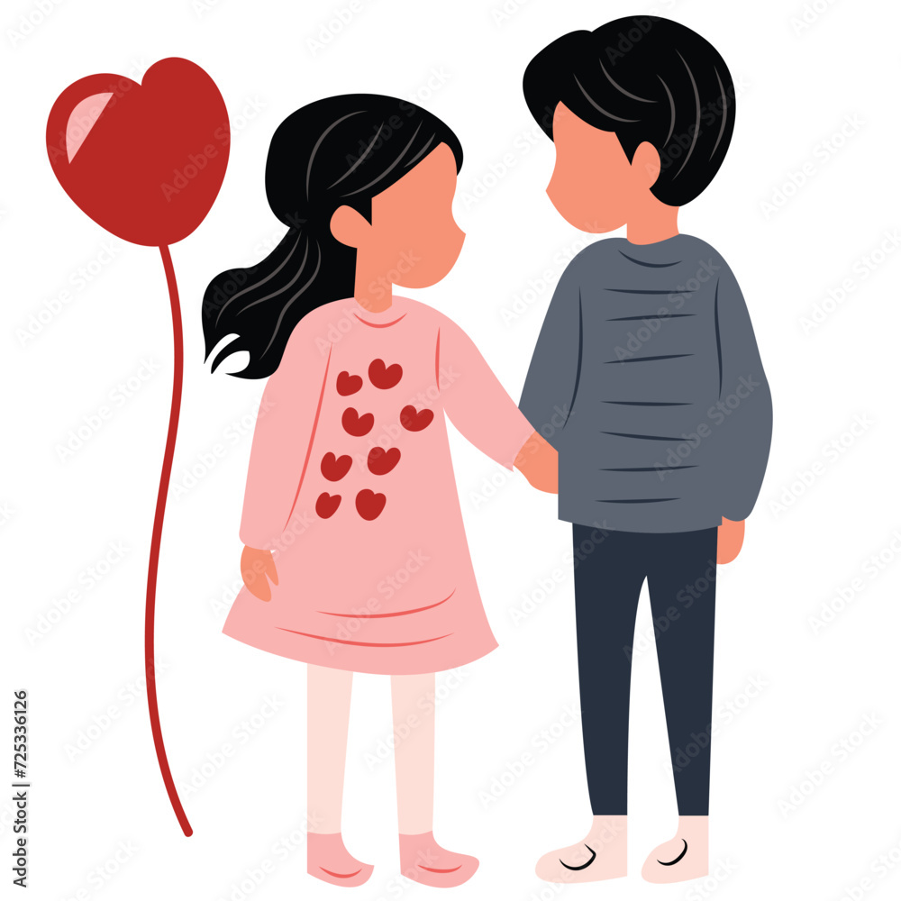 happy couple in love vector illustration Valentine's day happy couple in love vector illustration Valentine's day