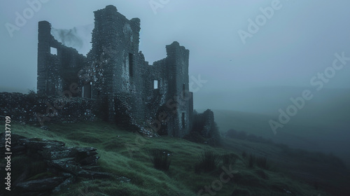 Ruins of old castle.  © Vika art