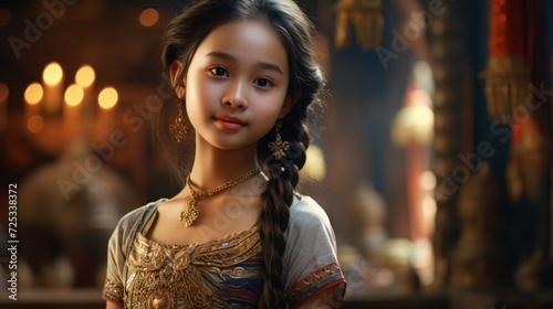 portrait of a woman,oriental beauty, warrior girl, Thai princess © Татьяна Яровенко