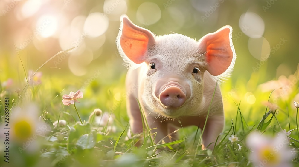 piglet on the lawn piglet on the lawn