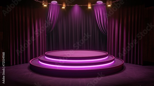 stage with spotlight