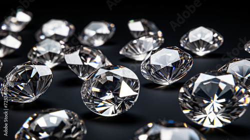 Close up of diamonds