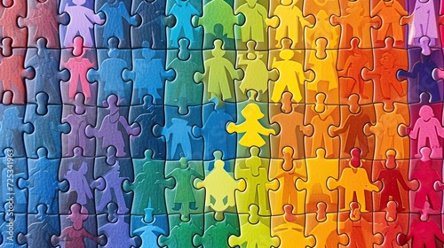 Diversity puzzle. Generative AI