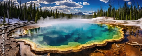 Grand Prismatic Spring in Yellowstone National Park.