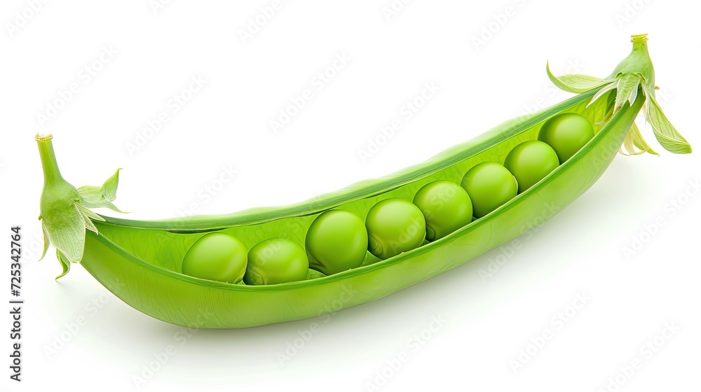 Green pea isolated. Generative AI Green pea isolated. Generative AI
