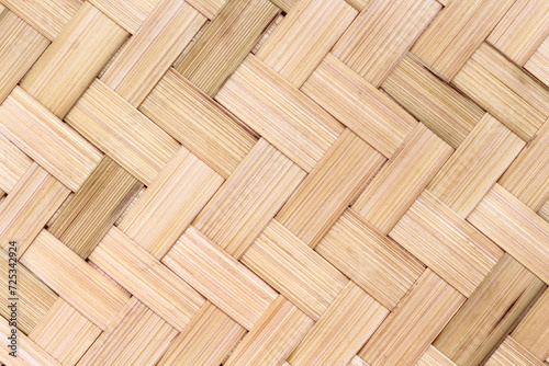 Wicker  bamboo wood mat brown texture seamless patterns abstract on background