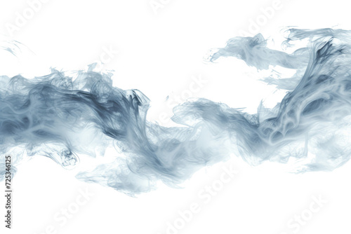 Flow snowy smoky stream, icy vapour. Realistic 3d clip art set photo