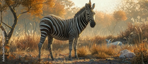 The zebra called Grevy's, Equus grevyi, is incredibly stunning. photo