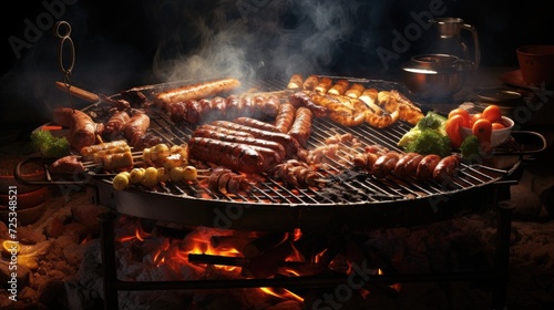 delicious food on the grill, realistic photo, --ar 16:9 --v 5.2 Job ID: 323cfd01-095d-4b4e-b005-899971db752a