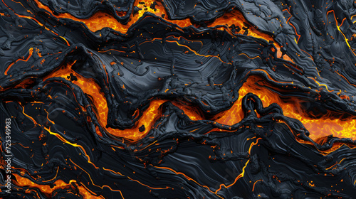 Abstract lava and black pattern background
