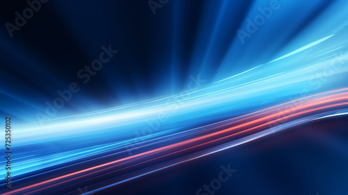 Background blue light line motion, Bright color tone, Depth of field, future concept © Nittaya
