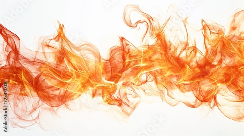 Fire pattern on white background