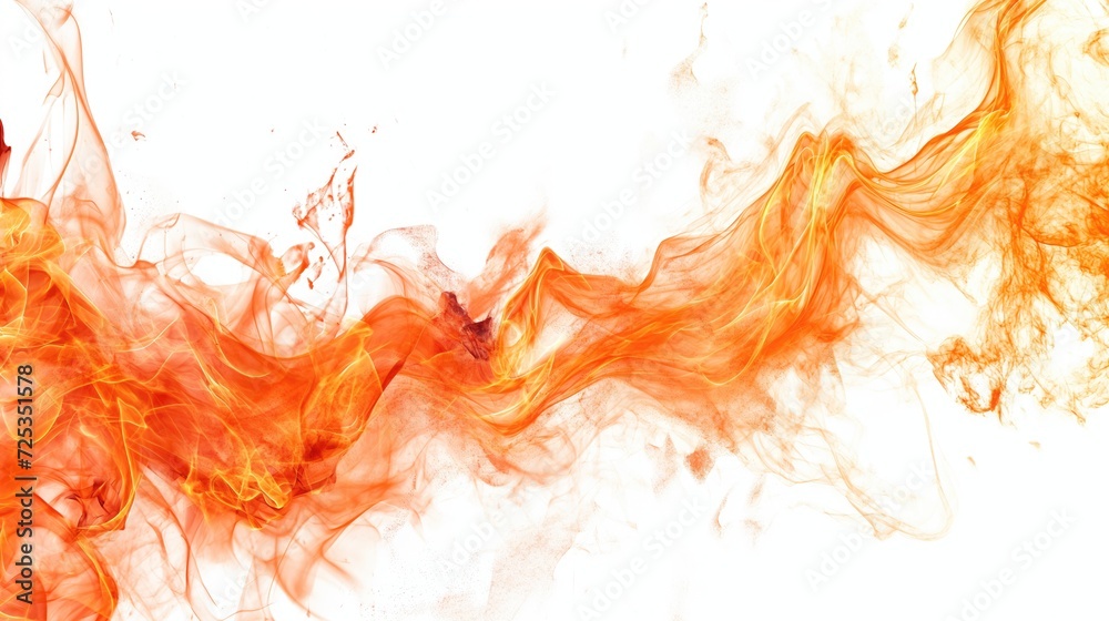 Fire pattern on white background