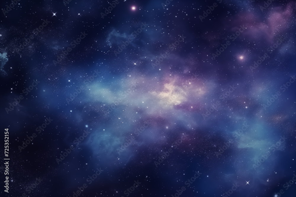 Blue cosmo space. Generative ai