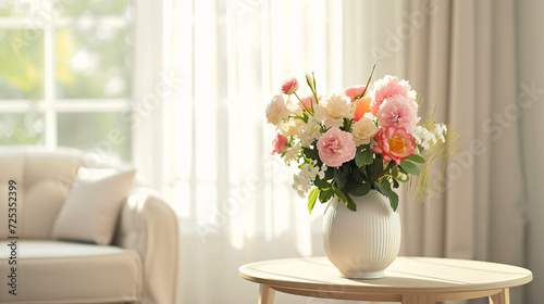 Beautiful flowers in vase