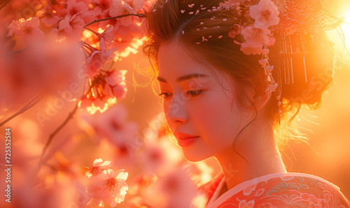 Portrait of a young beautif...