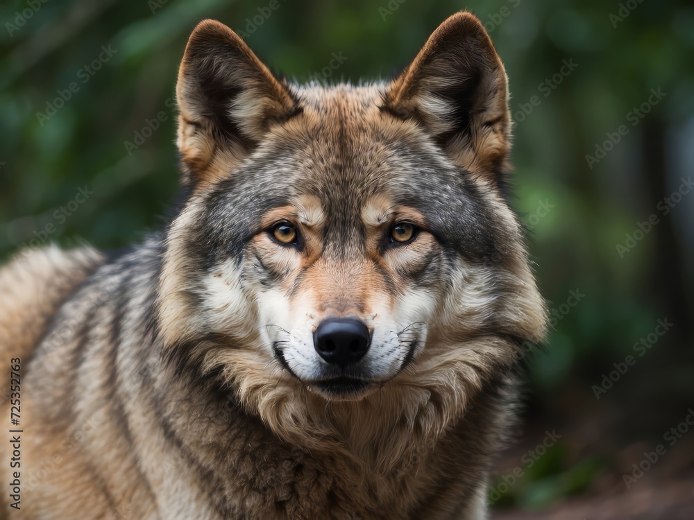 Fototapeta premium retrato lobo de alta calidad